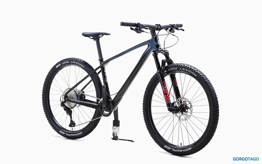 2024 첼로 크로노 70 MTB 27.5 갤럭시 블루 그린 컬러 사선 이미지