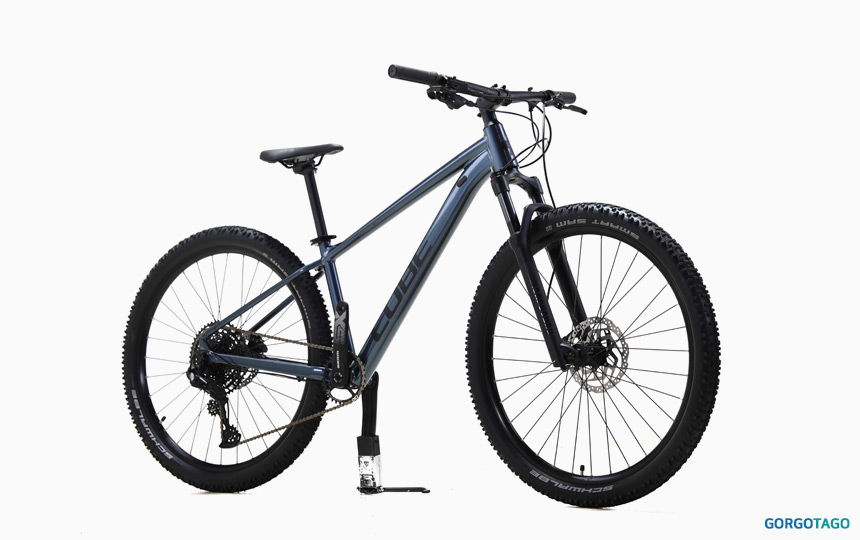 Cube Attention MTB 27.5 Indigo blue side view