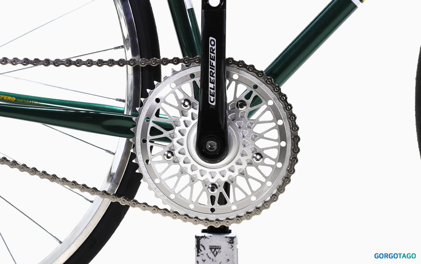 셀레리페로 데빌 크랭크셋 구동부 디테일