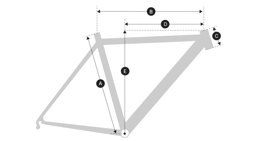 2025 TREK FX 2 Gen 4 지오메트리 가이드 사이즈 참고 이미지