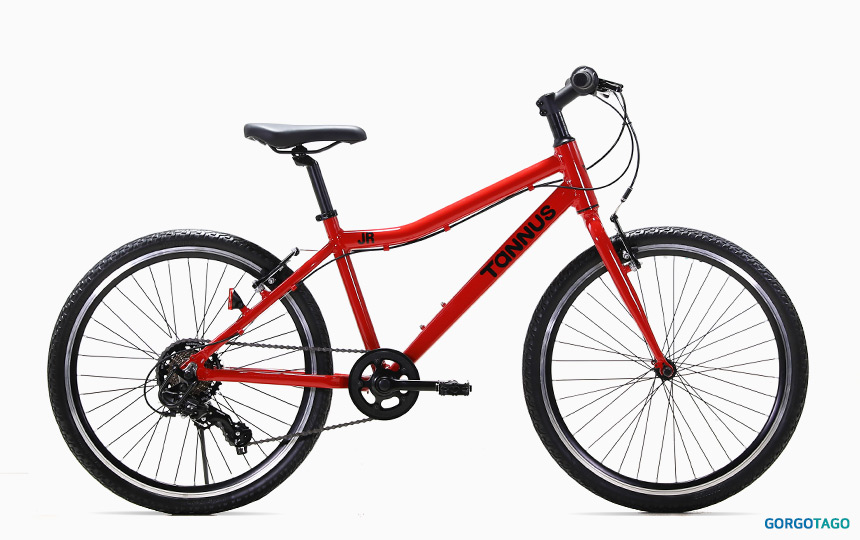 타누스 주니어 24 키즈바이크 레드 컬러 측면 이미지