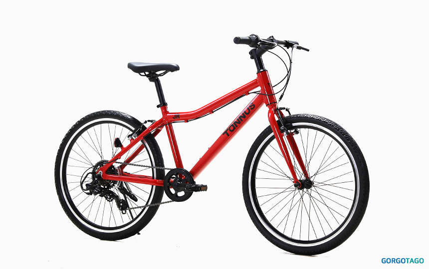 타누스 주니어 24 키즈바이크 레드 컬러 프레임 디테일 이미지