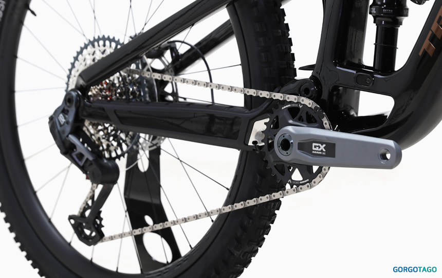 2025 TREK Fuel EX 9.8 GX AXS Gen 6 MTB drive detail 1