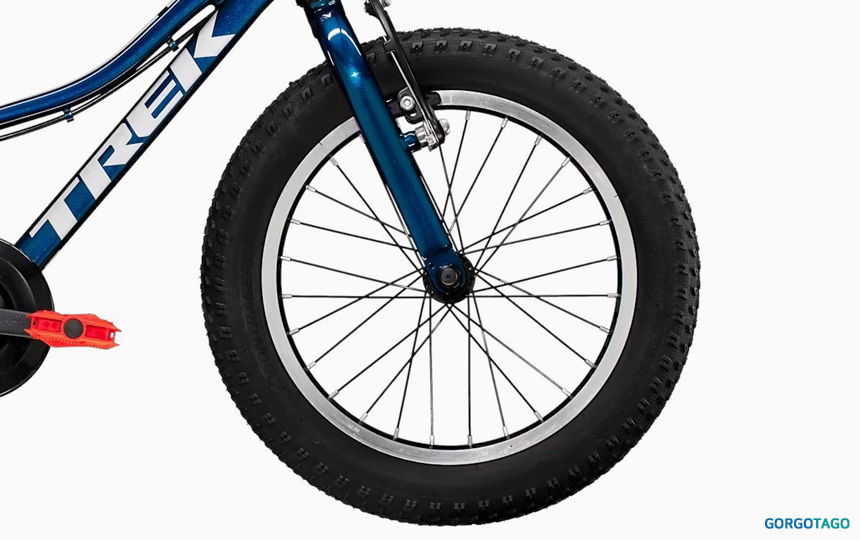 2026 TREK Precaliber 16 Kid Bike wheel detail 1