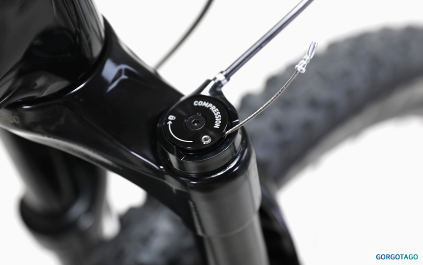 2024 첼로 크로노 50 MTB 27.5 에어스프링 서스펜션 포크 디테일