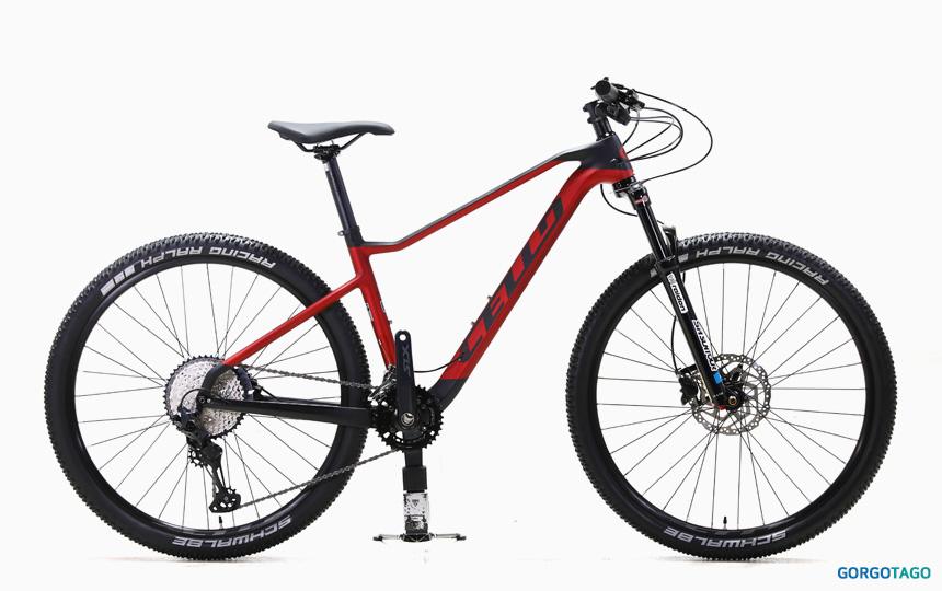 2024 첼로 XC PRO 30 MTB 27.5 블랙&폴리시드 레드 컬러 측면 이미지