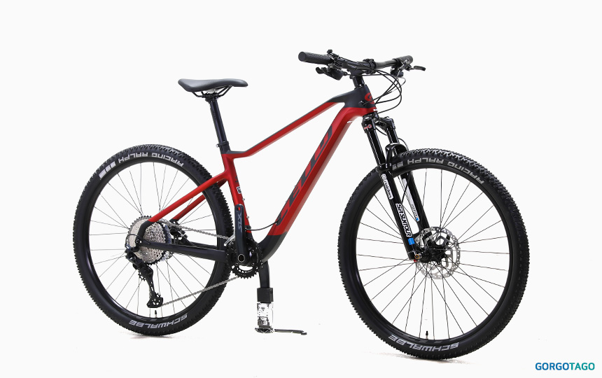 2024 첼로 XC PRO 30 MTB 27.5 블랙&폴리시드 레드 컬러 프레임 디테일 이미지
