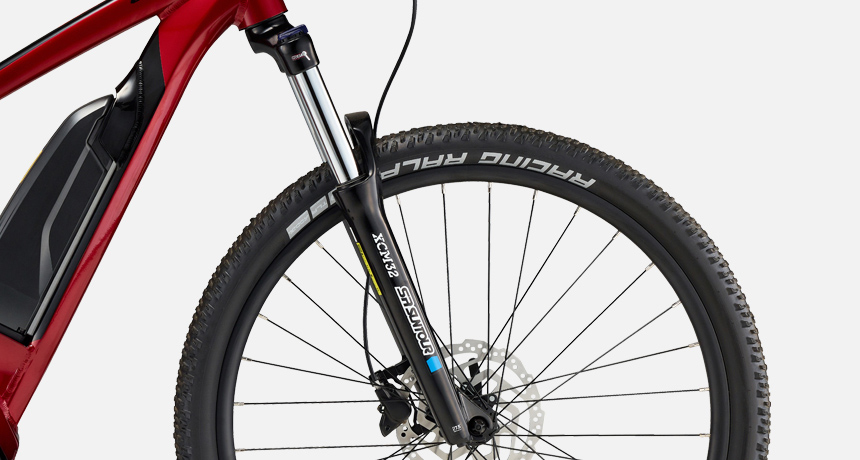 2025 첼로 27.5 불렛 XC 30 E-MTB 선투어 XCM32 서스펜션 포크 디테일