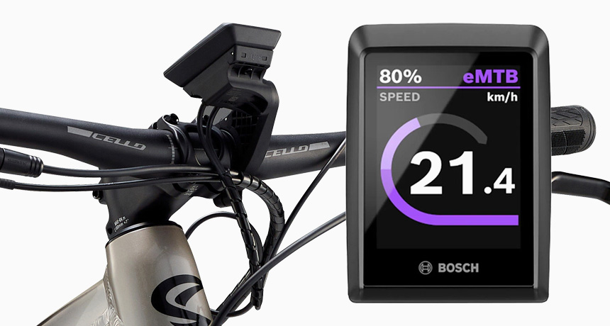 2025 첼로 29 불렛 XC 50 E-MTB 보쉬 KIOX 300 디스플레이