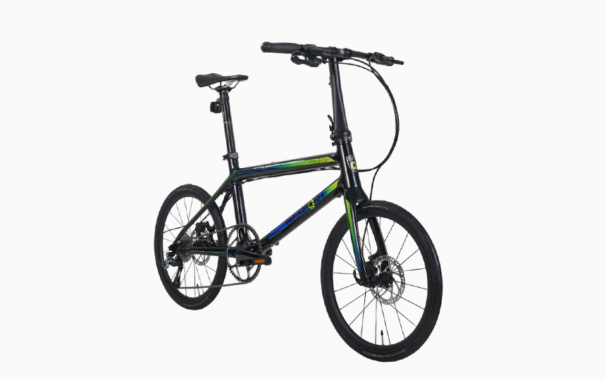 다혼 클린치 D10 카본 미니벨로 블랙 컬러 전체 이미지 2