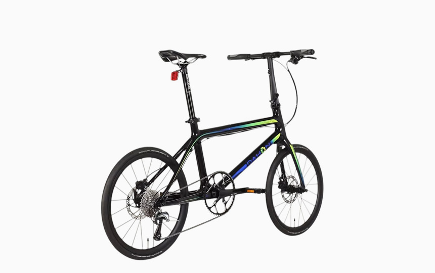 다혼 클린치 D10 카본 미니벨로 블랙 컬러 전체 이미지 3