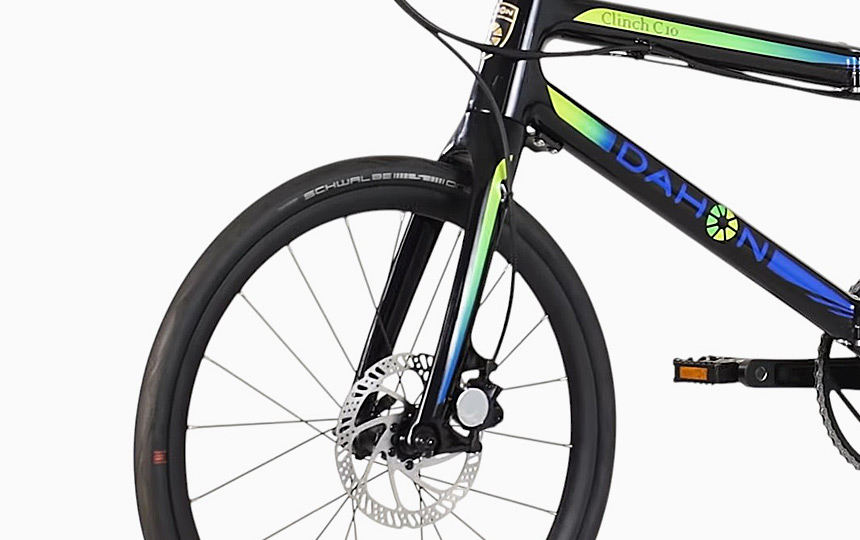 다혼 클린치 D10 카본 미니벨로 프레임 실루엣 디테일 5