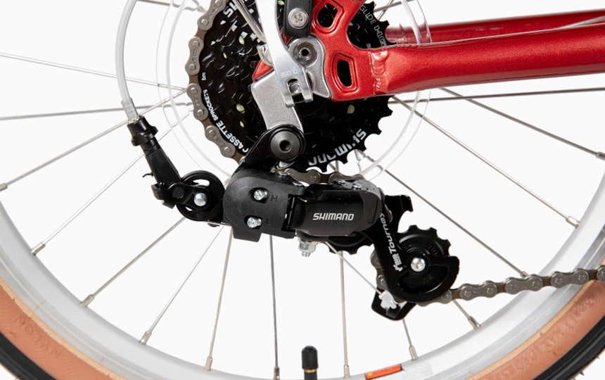 다혼 D-알파 시마노 7단 구동계 디테일