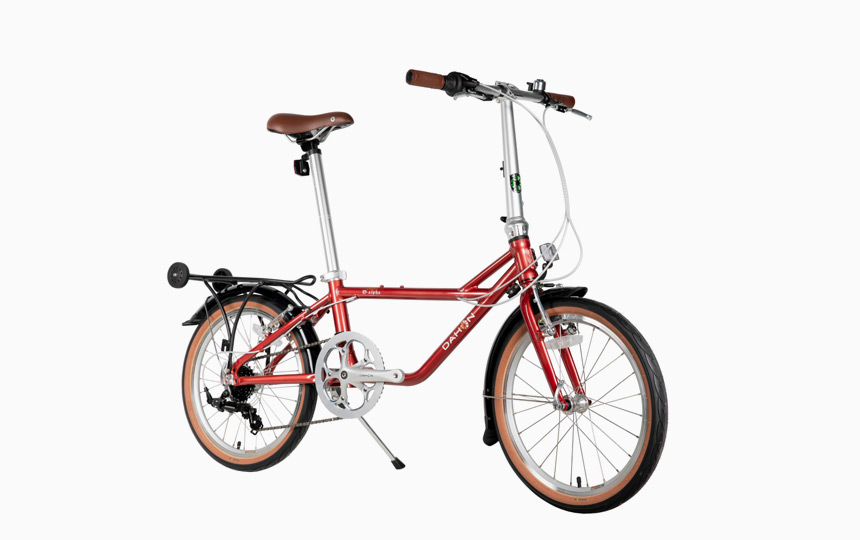 다혼 D-알파 미니벨로 브라운 컬러 디테일 이미지