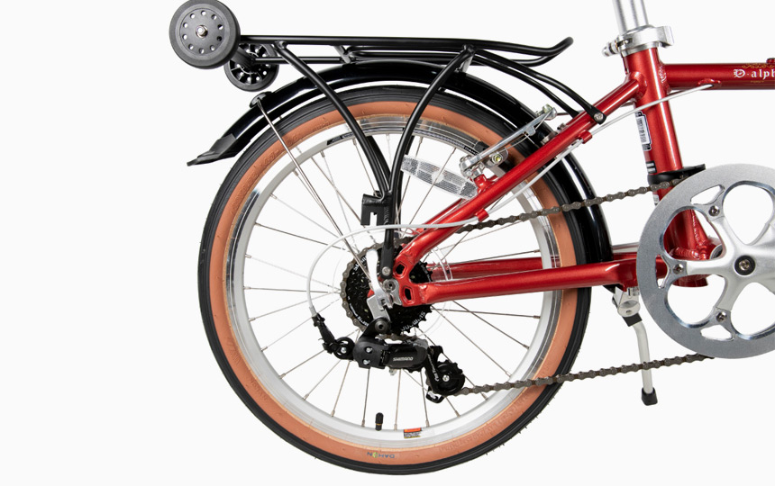 다혼 D-알파 20x1.75 브라운 사이드월 타이어 디테일