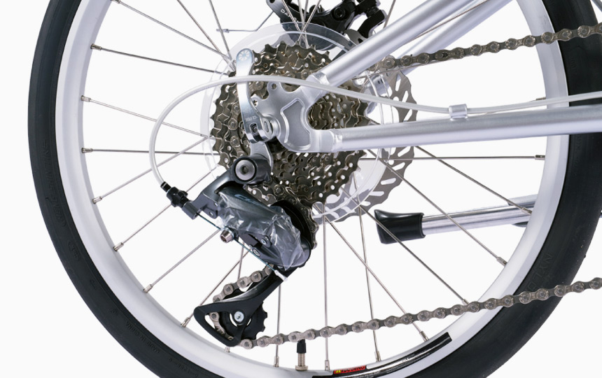 다혼 대쉬 D16 시마노 클라리스 8단 리어 드레일러 디테일