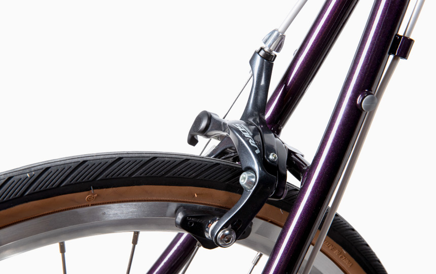 다혼 대쉬 D18 폴딩 미니벨로 림 브레이크 제동 시스템 디테일 2