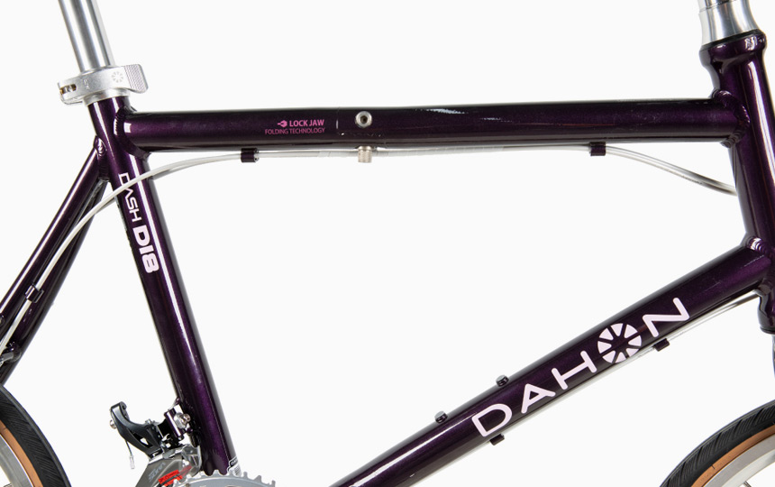 다혼 대쉬 D18 폴딩 미니벨로 알로이 프레임 구조 디테일