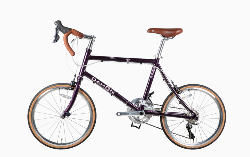 다혼 대쉬 D18 폴딩 미니벨로 퍼플 컬러 전체 이미지 3