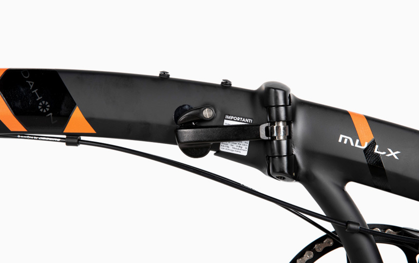 다혼 MU LX 11단 DFS 폴딩 힌지 프레임 디테일