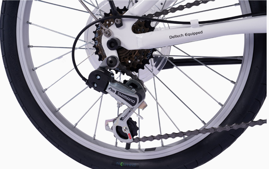 다혼 NEW SUV D6 미니벨로 시마노 6단 구동계 디테일