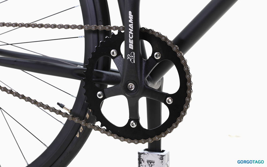 Gota 커스텀 아이언D 에어로 휠 픽시 Bechamp 47T 크랭크셋 디테일