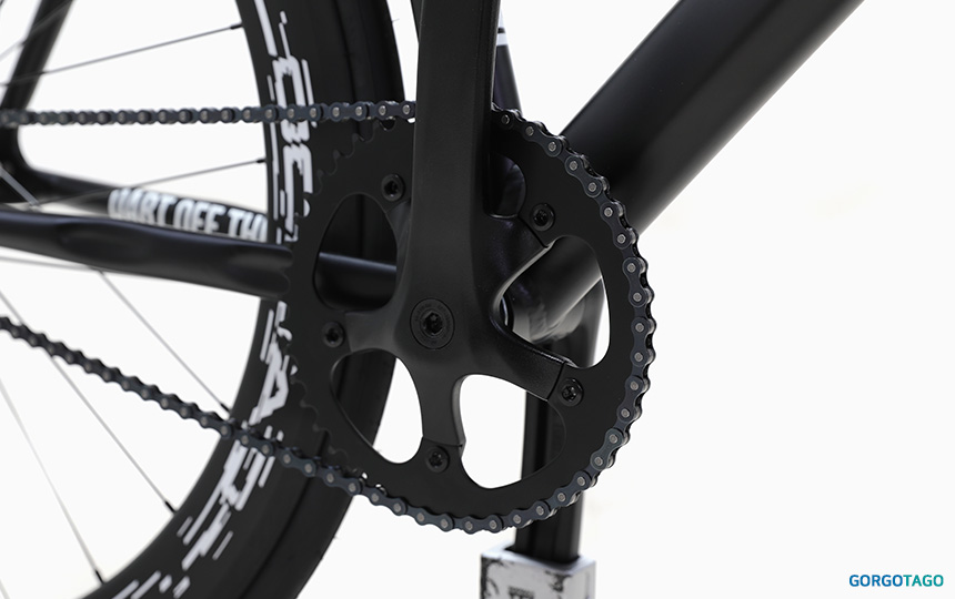 Gota 커스텀 로가스 다운타운 픽시 46T 크랭크셋 디테일