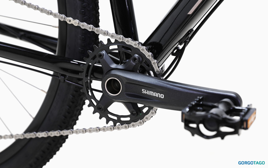 2026 예거 아스펜 5 MTB 29인치 시마노 MT510 크랭크셋 디테일