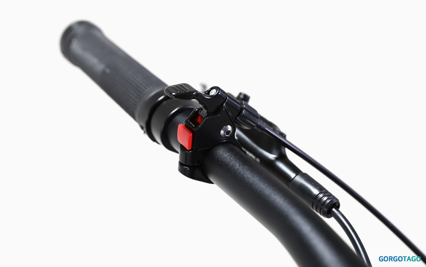 2026 예거 아스펜 5 MTB 29인치 리모트 락아웃 서스펜션 레버 디테일