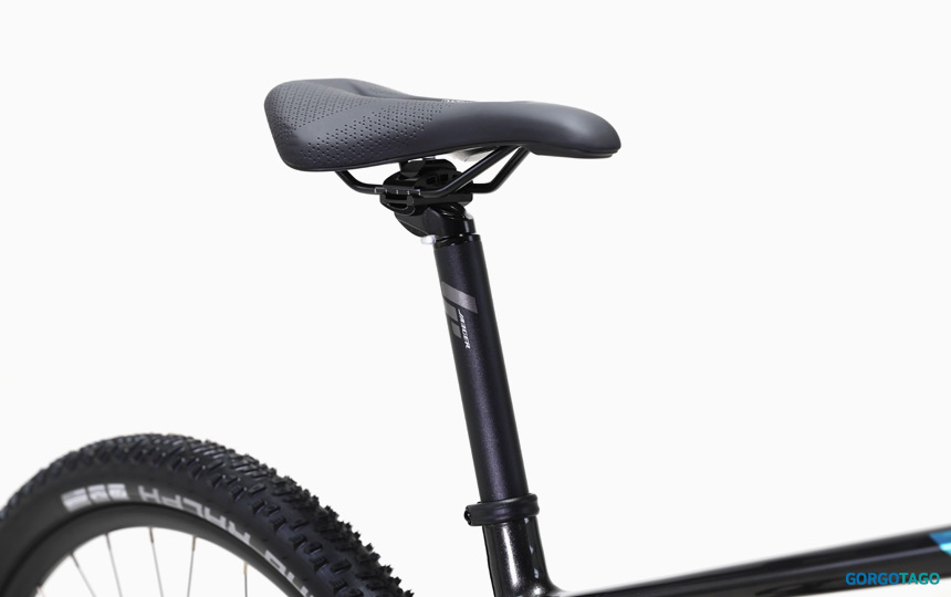 2026 예거 벤추라 5 MTB 29인치 싯포스트와 안장 결합부 디테일