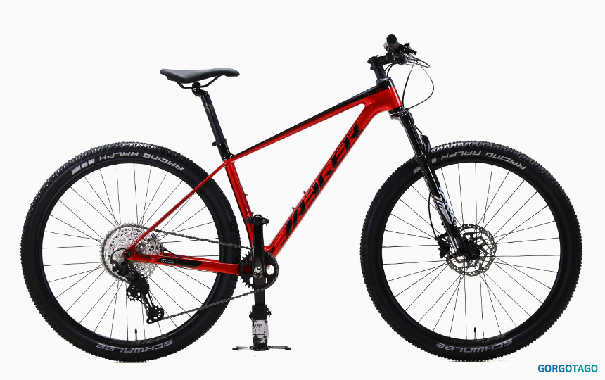 2026 예거 벤추라 8 MTB 29인치 펄 다크 레드 블랙 컬러 측면 이미지