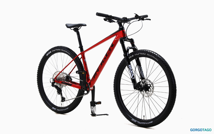 2026 예거 벤추라 8 MTB 29인치 펄 다크 레드 블랙 컬러 프레임 디테일 이미지