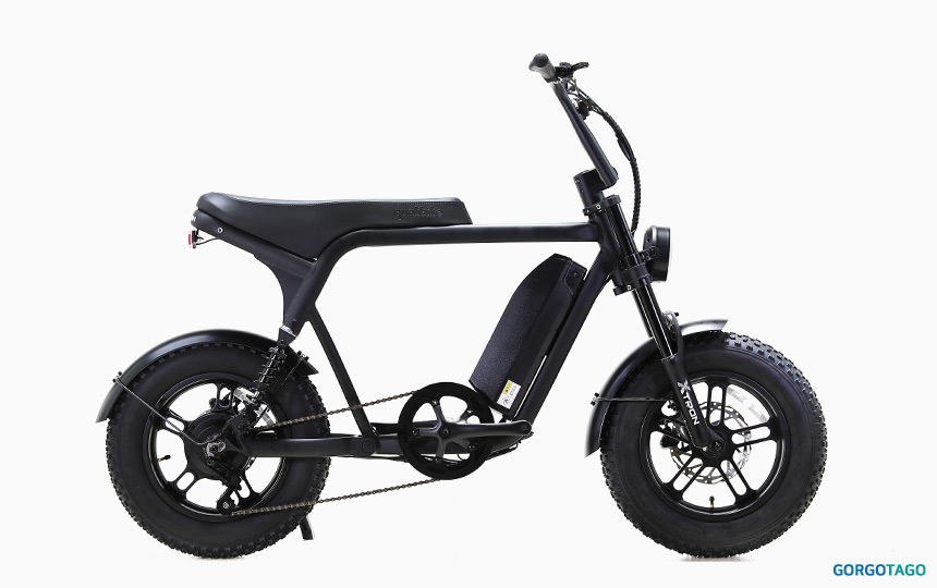 2026 퀄리 엑스트론 미니 전기자전거 블랙 컬러 측면 이미지