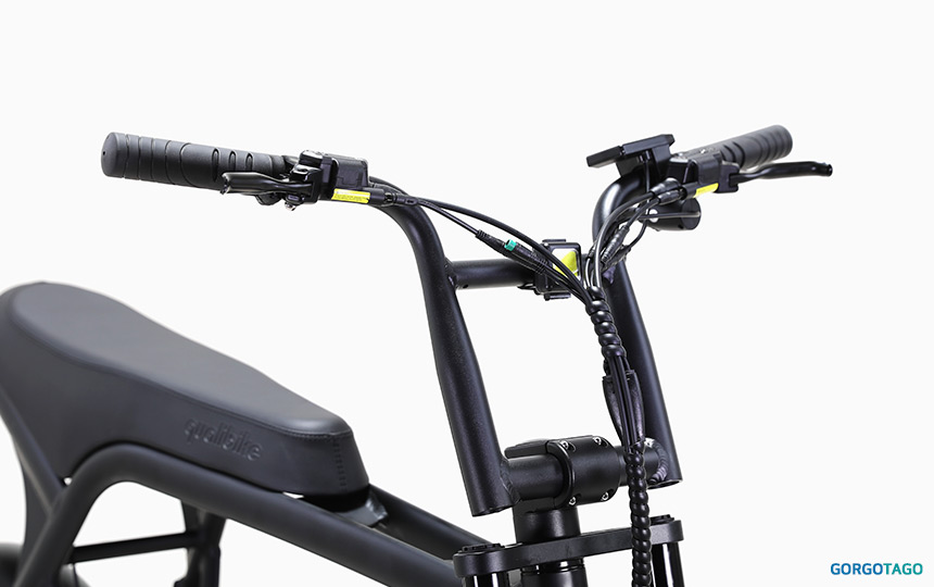 2026 퀄리 엑스트론 미니 전기자전거 BMX 타입 핸들바 디테일