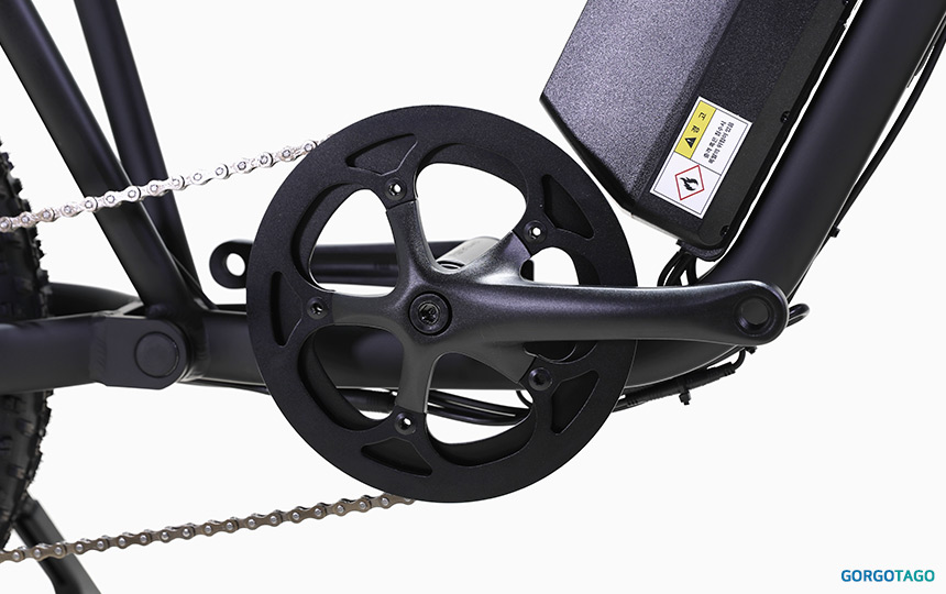 2026 퀄리 엑스트론 미니 전기자전거 PAS 센서 크랭크 디테일