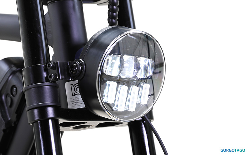 2026 퀄리 엑스트론 미니 전기자전거 헤드라이트 디테일