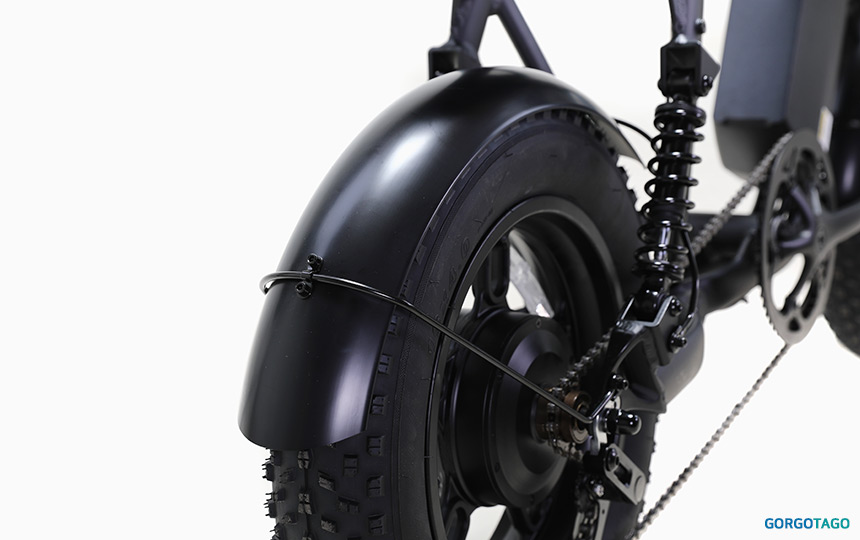 2026 퀄리 엑스트론 미니 전기자전거 휀더 장착 휠셋 디테일