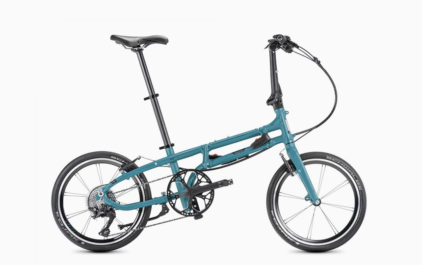 턴 BYB P10 폴딩 미니벨로 블루 컬러 측면 이미지