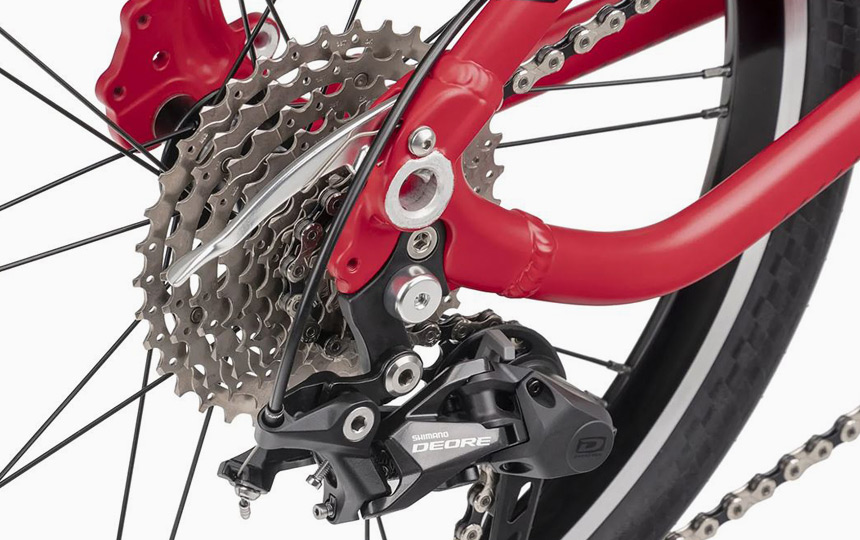 턴 BYB P10 시마노 데오레 1x10단 구동계 디테일