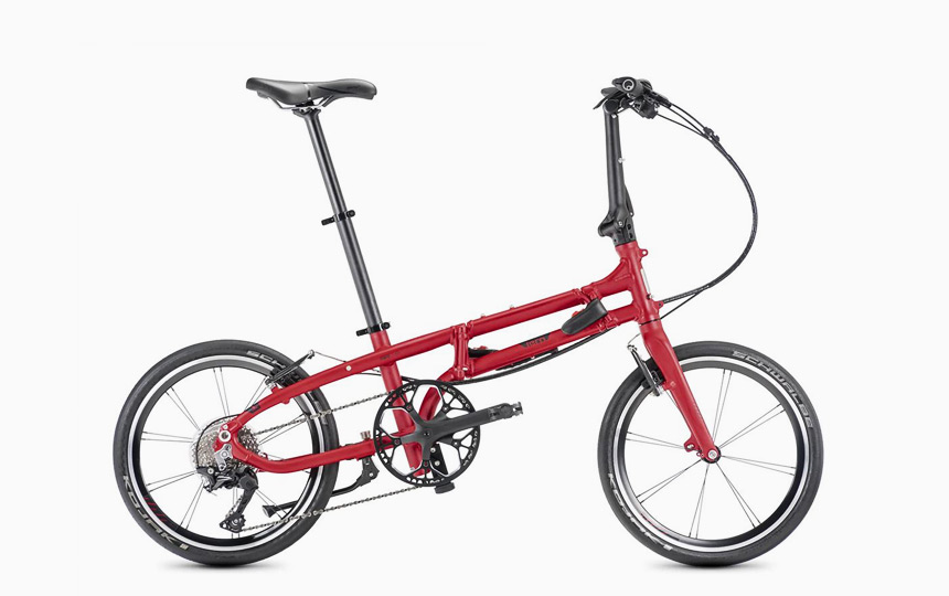 턴 BYB P10 폴딩 미니벨로 레드 컬러 측면 이미지