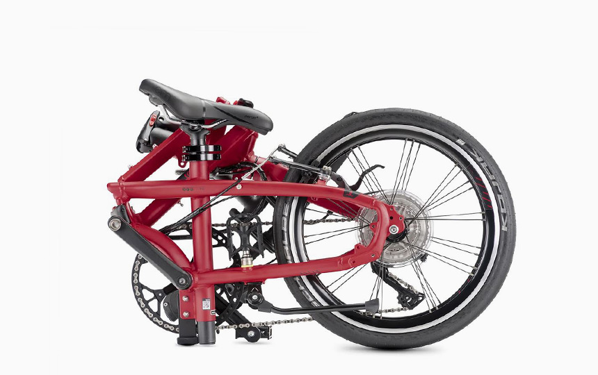 턴 BYB P10 폴딩 미니벨로 레드 컬러 디테일 이미지