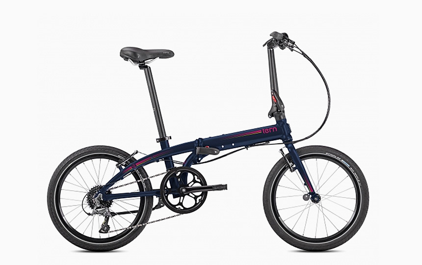 턴 D8 폴딩 미니벨로 무광 미드나잇 컬러 측면 이미지