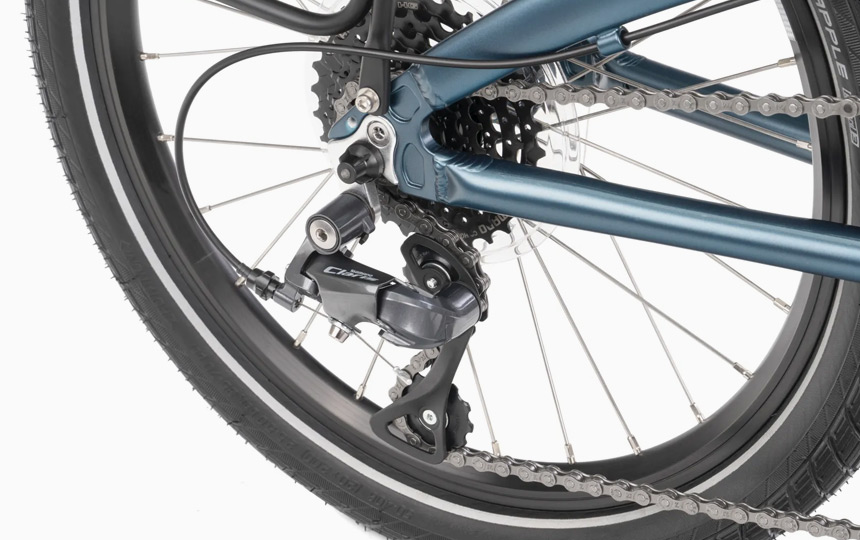 턴 링크 D8 시마노 클라리스 8단 구동계 디테일