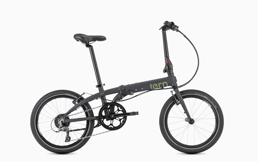 턴 링크 D8 폴딩 미니벨로 스틸 그레이 컬러 측면 이미지