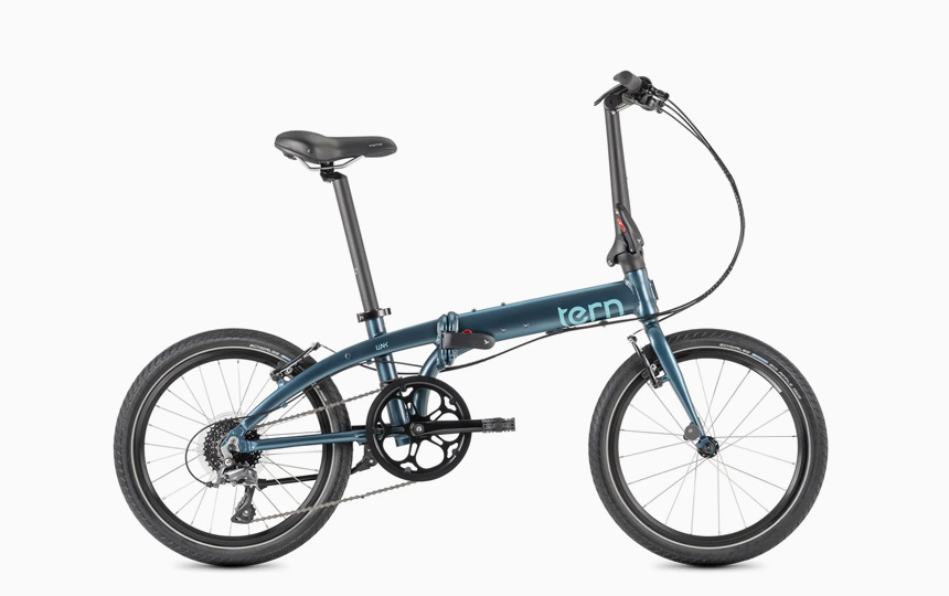 턴 링크 D8 폴딩 미니벨로 피콕 그린 컬러 측면 이미지