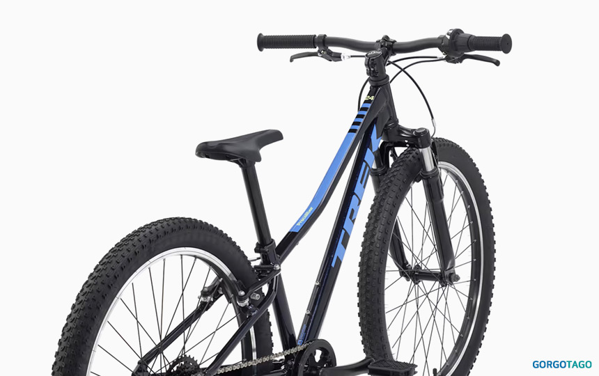 2027 트렉 프리칼리버 24 8단 주니어 MTB 알파 실버 알루미늄 프레임 구조 디테일