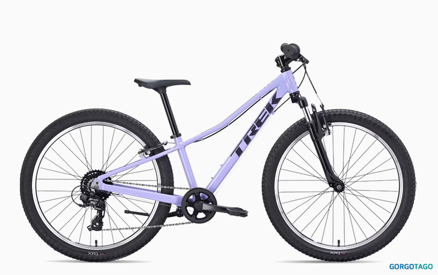2027 트렉 프리칼리버 24 8단 주니어 MTB 라벤더 헤이즈 컬러 측면 전체 이미지